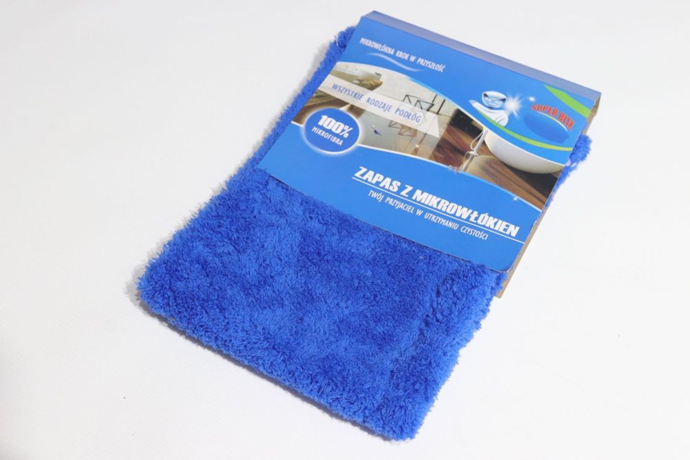 Запаска на швабру з мікрофібри гладка MOP DUO 0210/blue