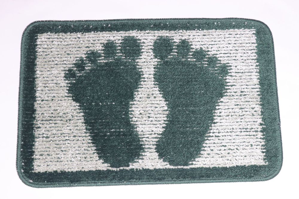 Килимок для ванної і туалету "Ноги"40*60 см Vonaldi 1725/dark green legs