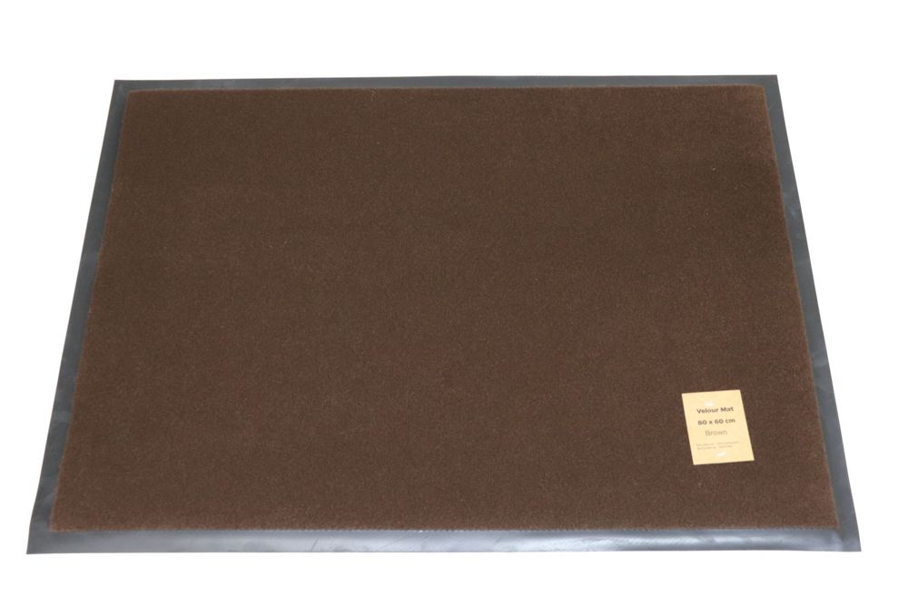 Вологопоглинаючий килимок 80*120 см Velour Mat 6082/brown — фото 6
