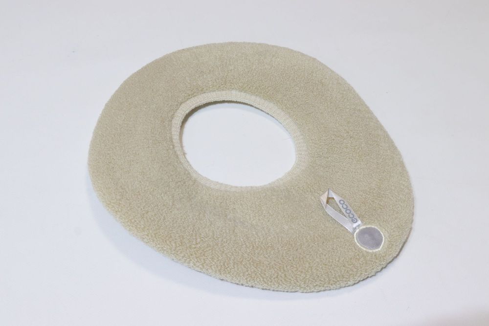 Накладка-чохол на ободок унітазу м'яка на гумці Ecoco 0852/beige