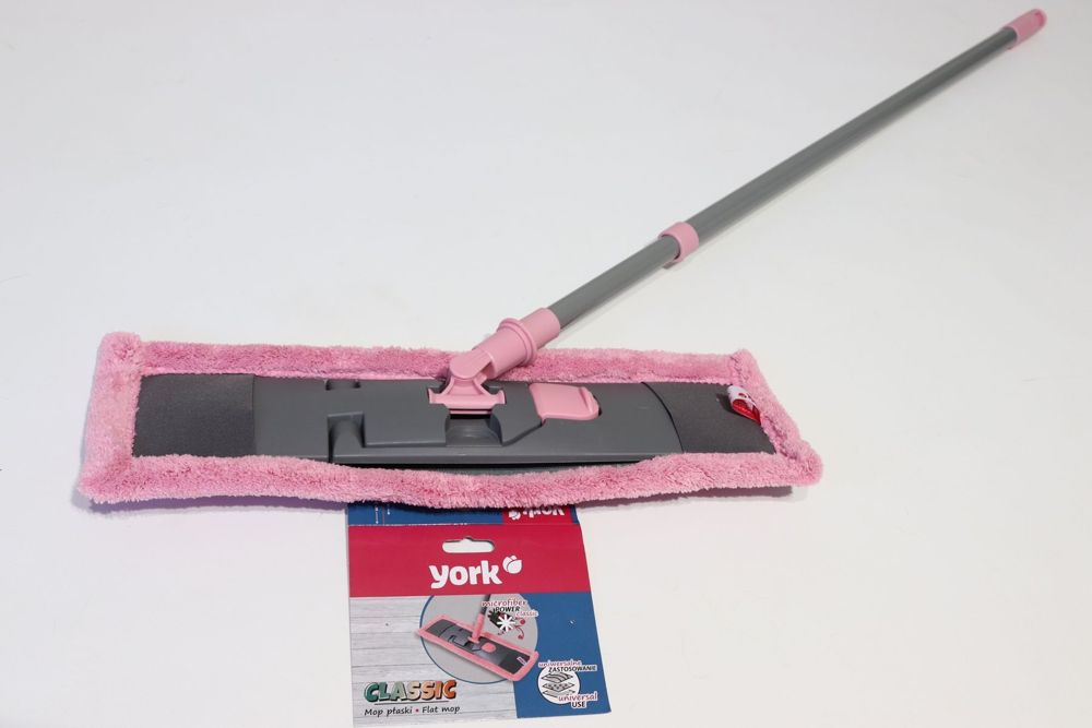 Швабра для підлоги з мікрофібри York Classic 081080/pink
