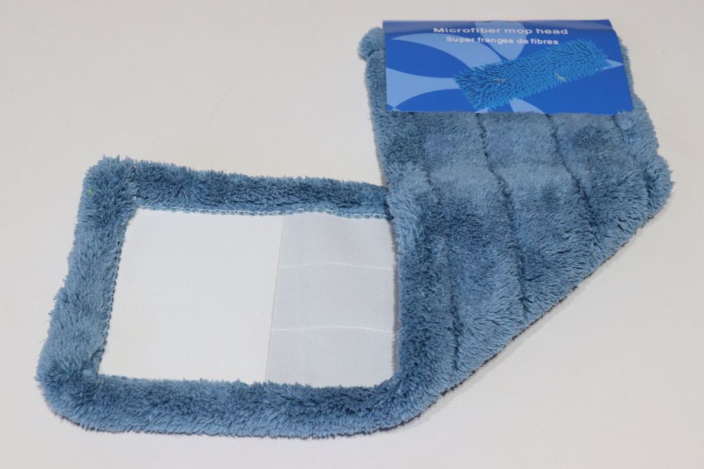 Запасна насадка з мікрофібри для швабри гладка арт. X9010/blue