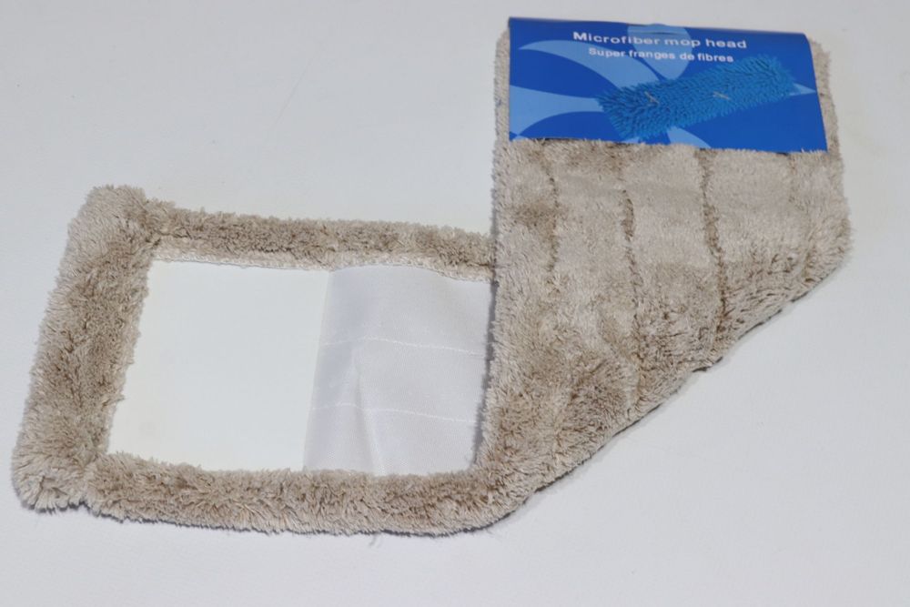 Запасна насадка з мікрофібри для швабри гладка арт. X9010/beige