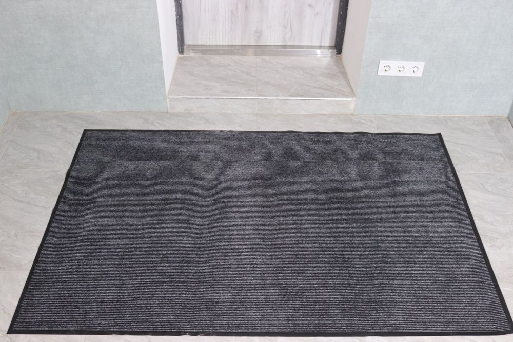 Килимок вхідний "Ребро"45x75 см 3003/grey