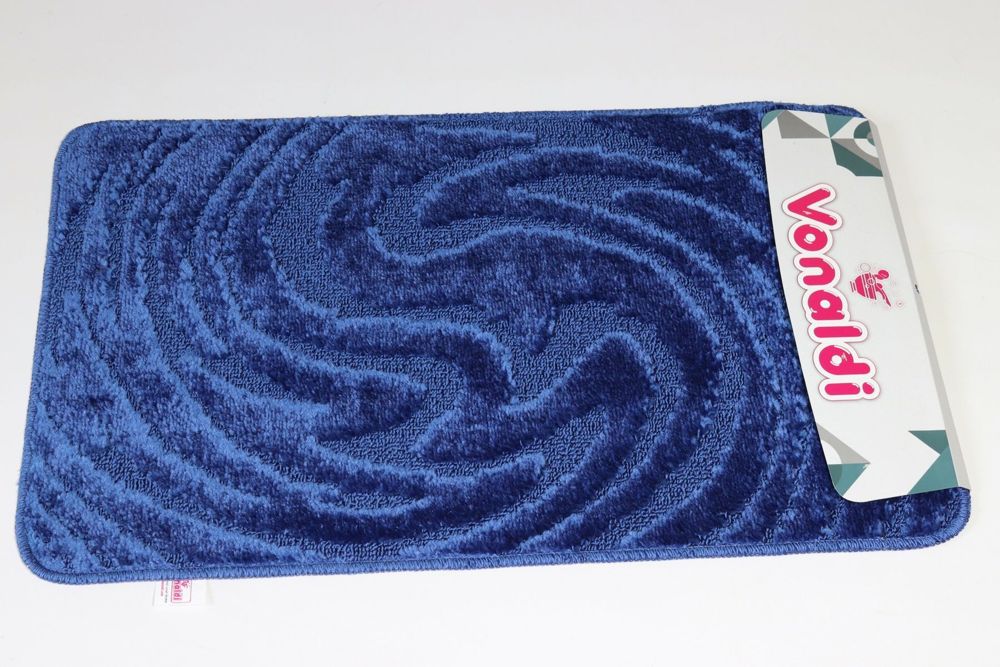Килимок для ванної 50*80 см Classic Vonaldi 00201/alone blue — фото 2