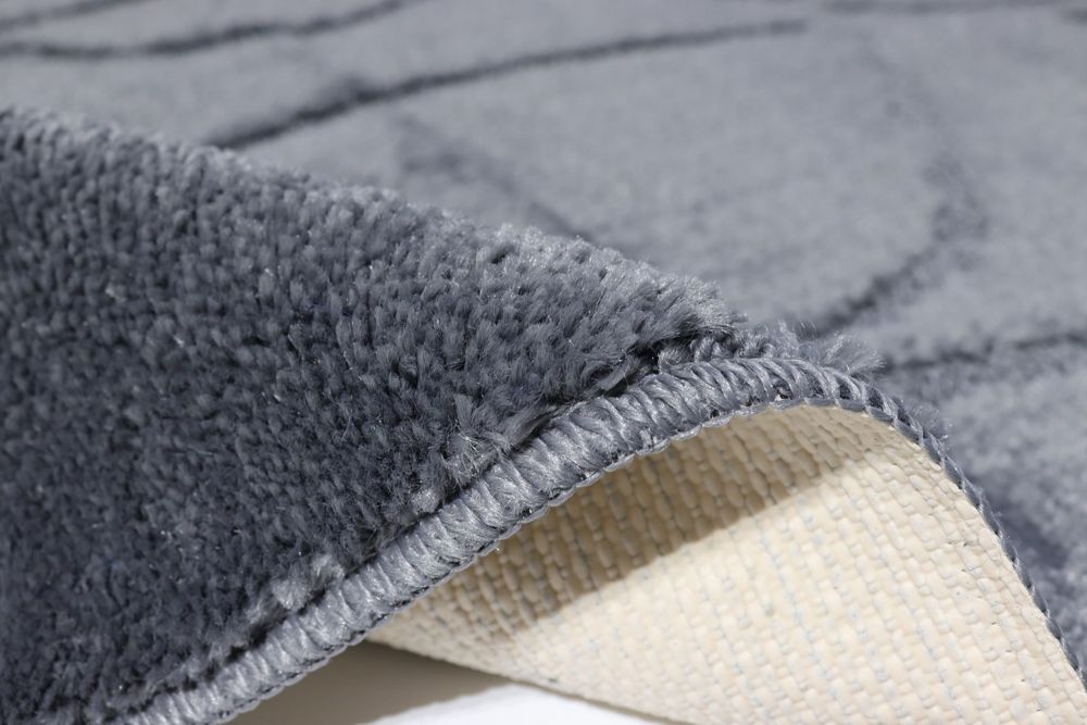 Килимок для ванної 80*120 см Classic Vonaldi 01339/120 grey — фото 2