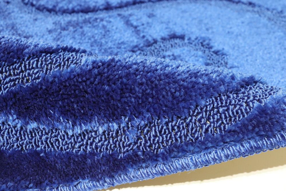 Килимок для ванної 80*120 см Classic Vonaldi 00201/120 blue — фото 2