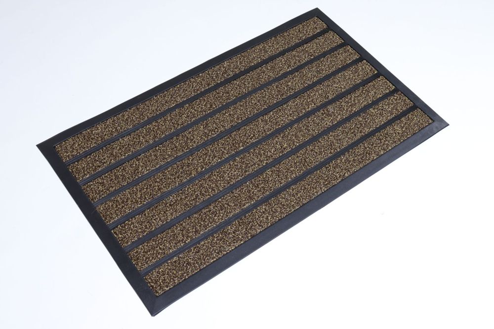 Килимок вхідний 60*90 см з гумовими смугами Грасс 3803/brown