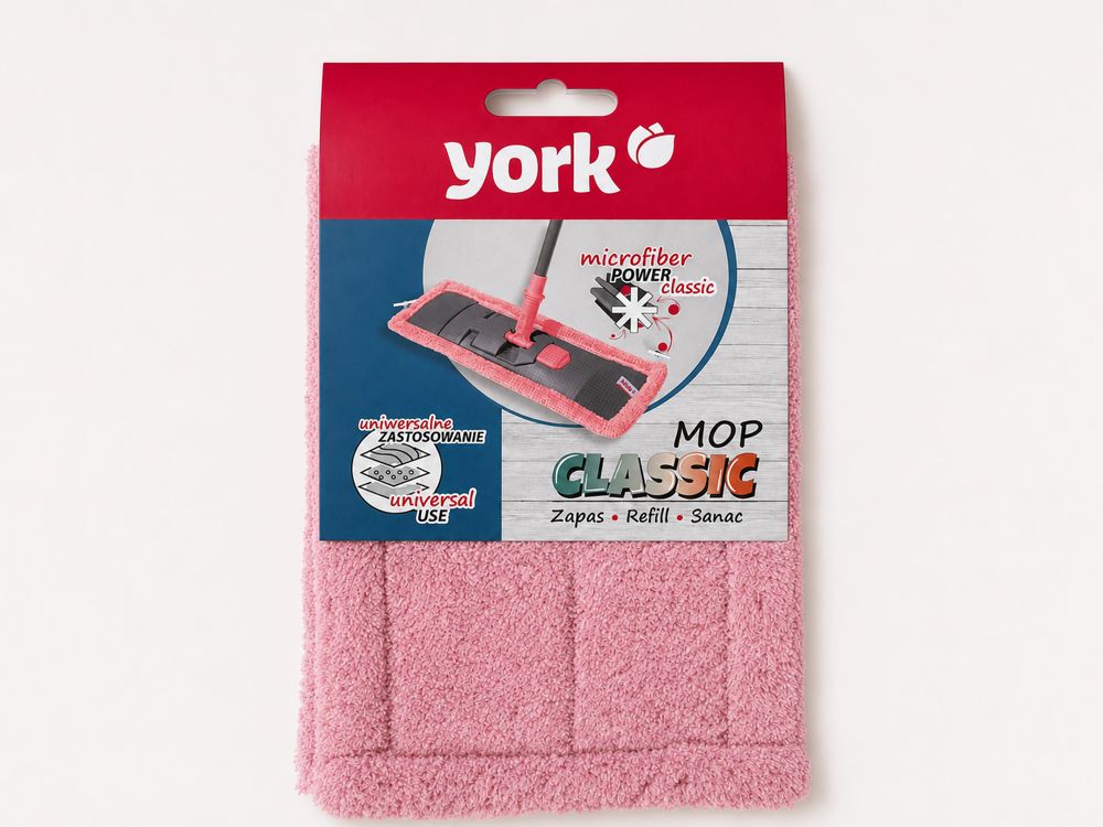 Запасна насадка на швабру York Classic 081090/pink