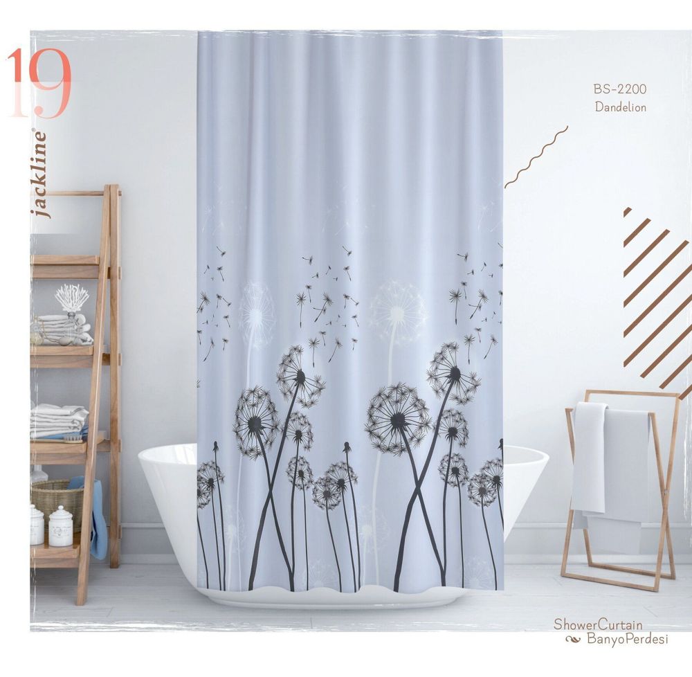 Штора для ванной Тропік Dandelion 180*200 см PB311