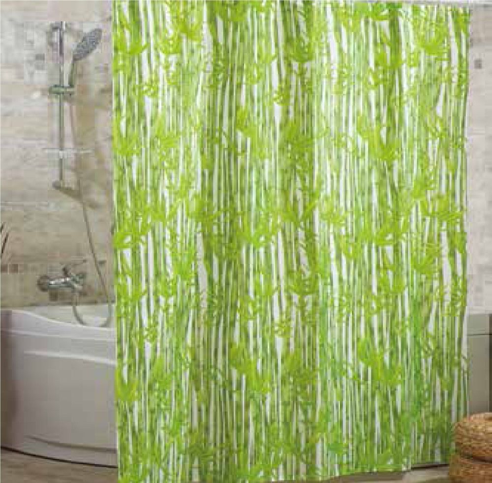 Штора для ванної тканинна Миранда Bamboos 180*200 см PB325