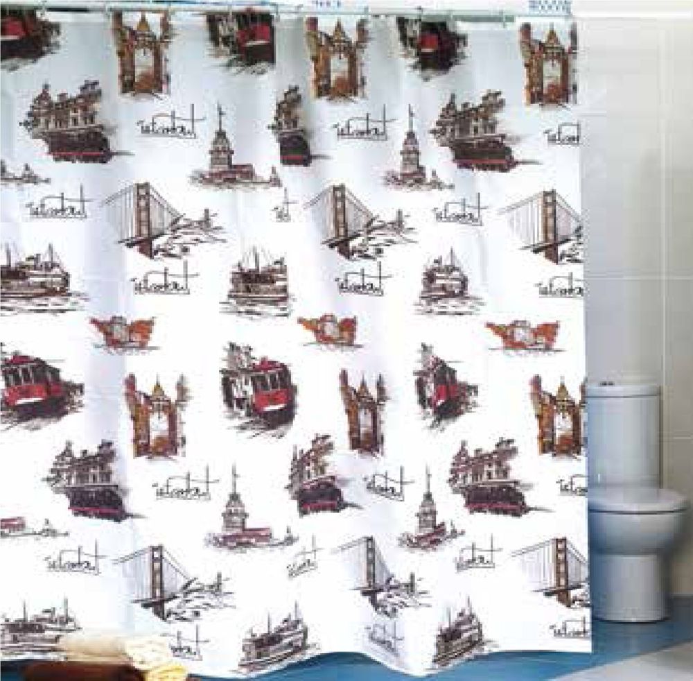 Штора для ванної тканинна Миранда Istanbul 180*200 см PB333