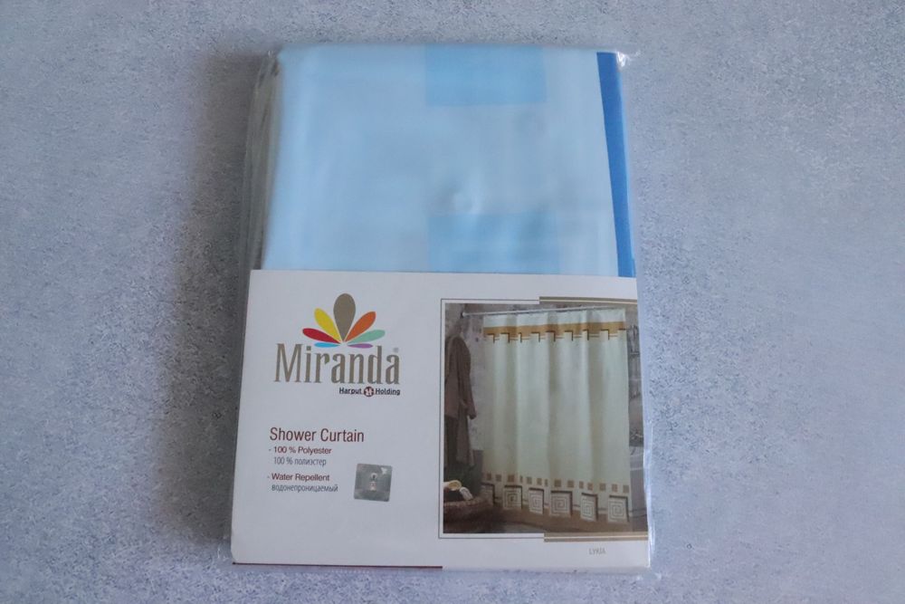 Штора для ванної тканинна Миранда Lykia 180*200 см синій PB337