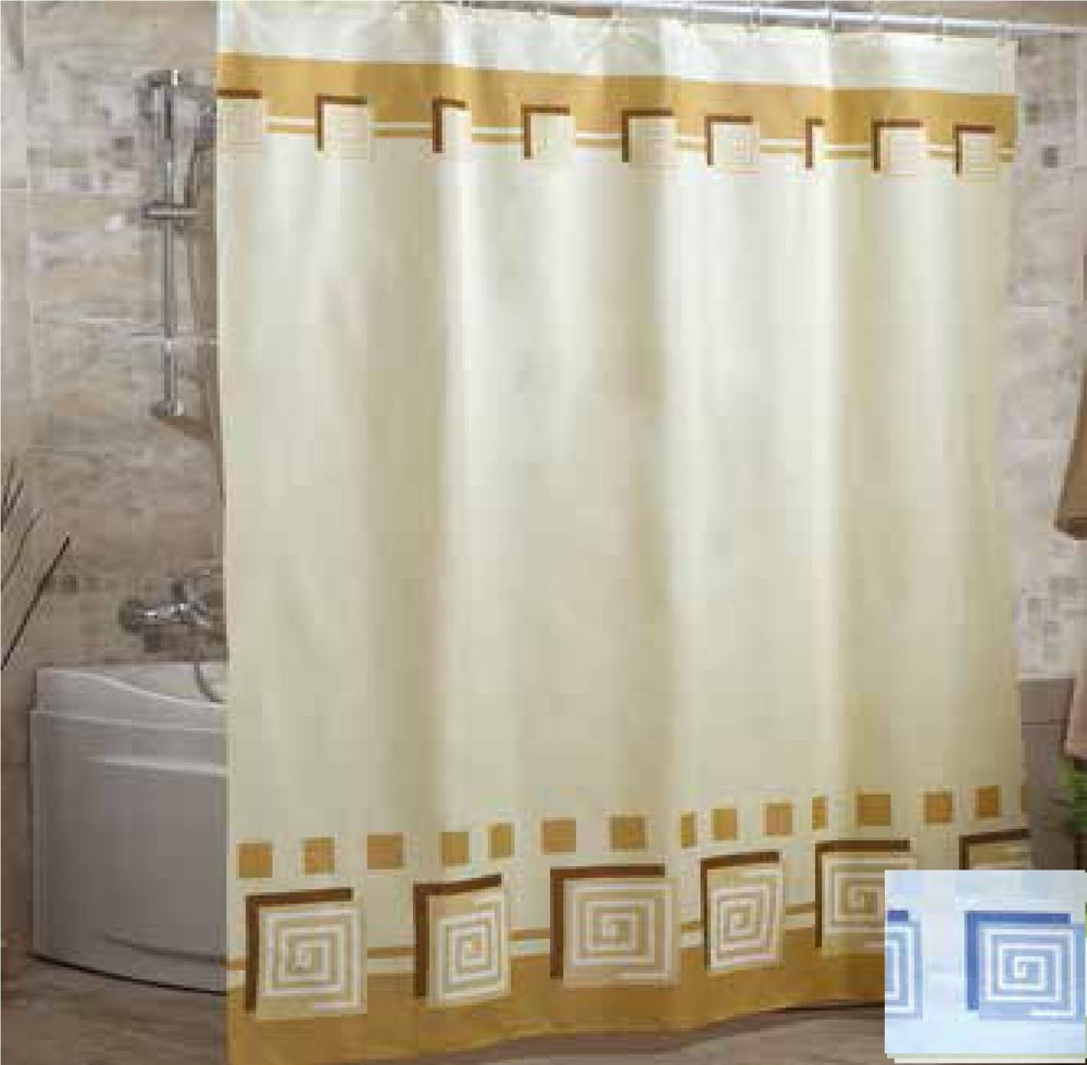 Штора для ванної тканинна Миранда Lykia 180*200 см синій PB337 — фото 2
