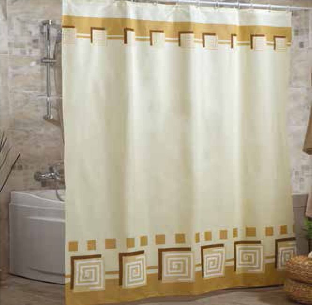 Штора для ванної тканинна Миранда Lykia 180*200 см бежевий PB341