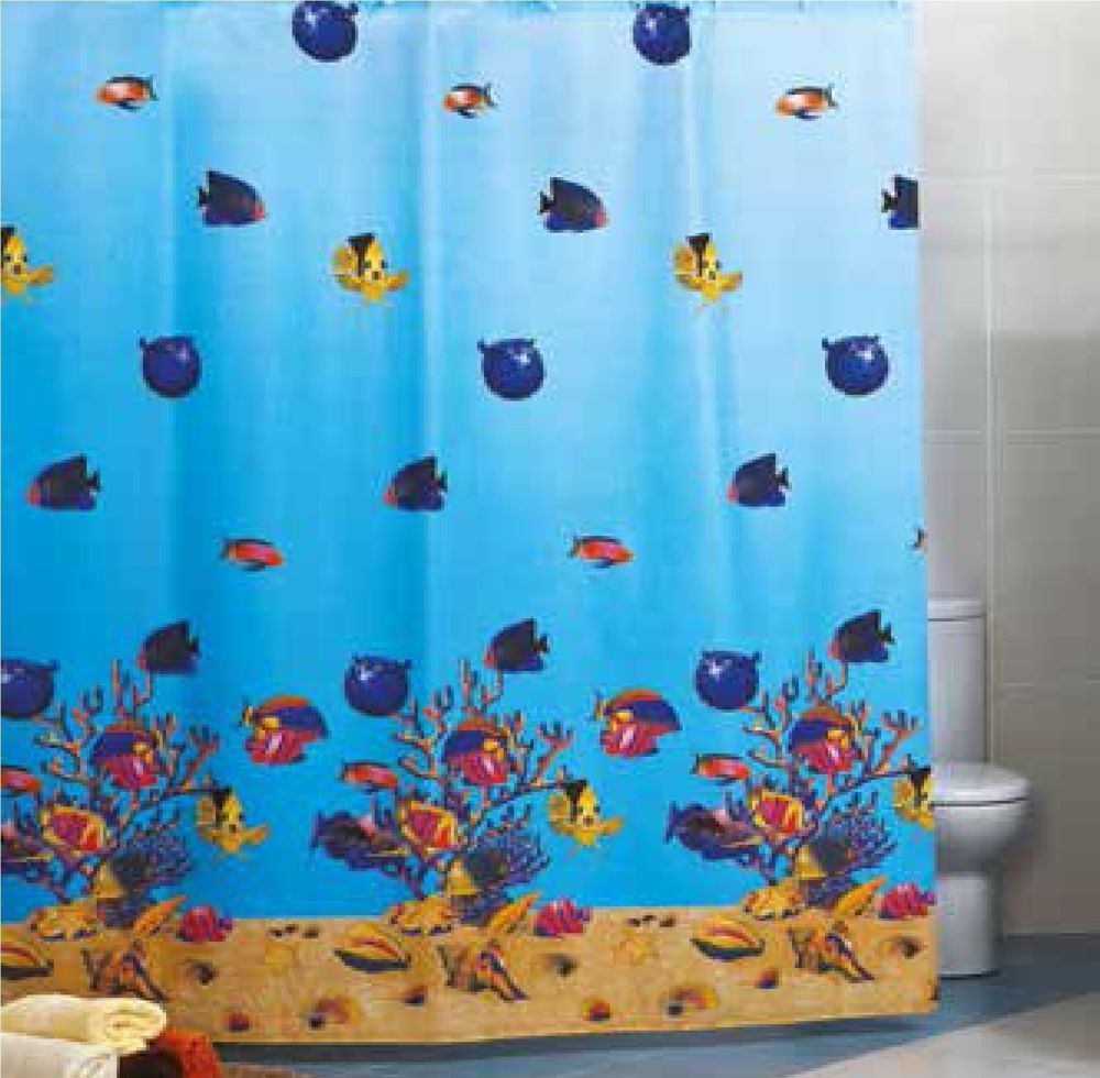 Штора для ванної тканинна Миранда Red Sea 180*200 см PB343
