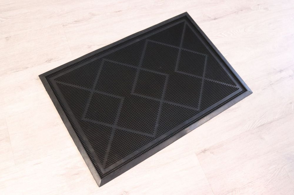 Килимок придверний гумовий Ромб 50x75 см PB420