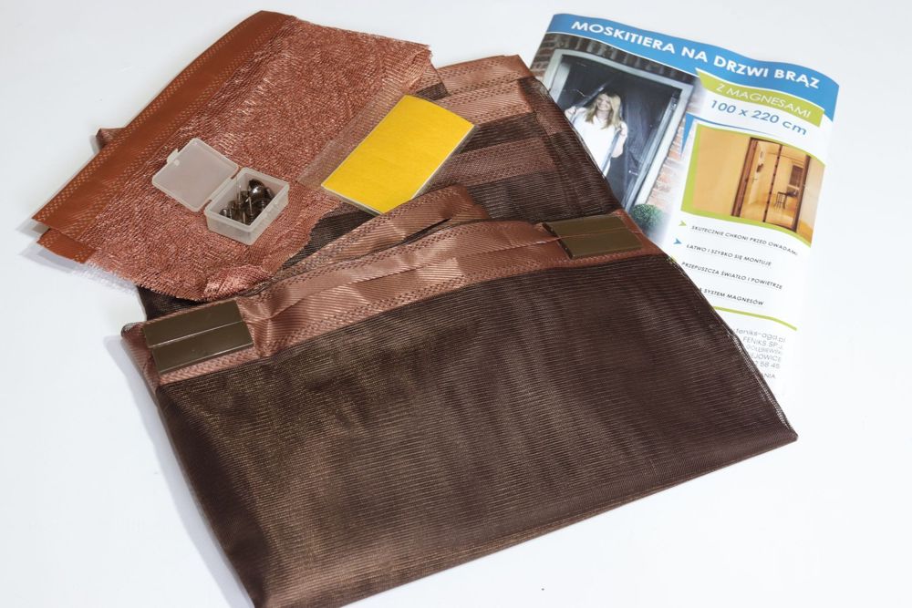 Сітка москітна на двері Польща 100x210 см 60022/brown