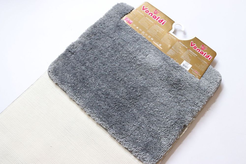 Набір килимків для ванної та туалету Softmicro 60x100 50x60 см 07012 Darkgrey Softmicro/07012 — фото 3