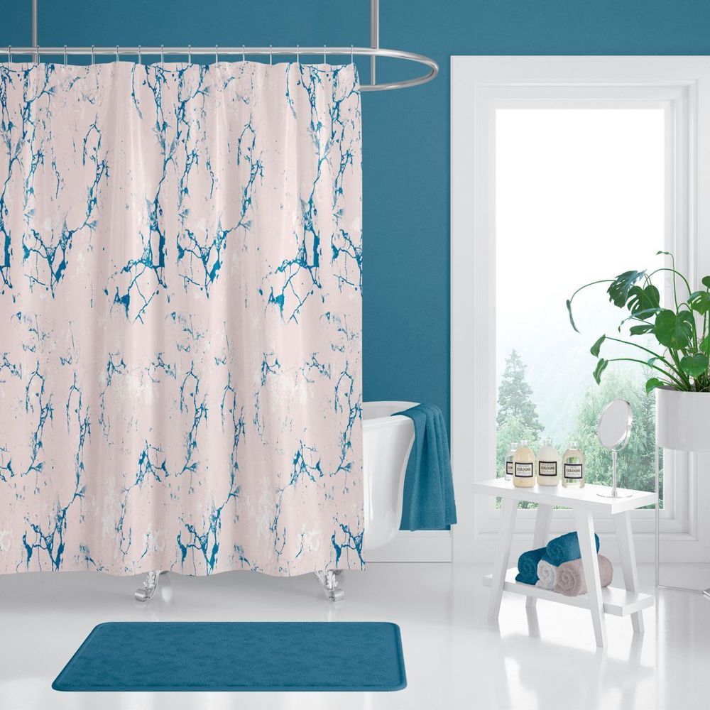 Штора для ванной Тропік Rose Marble PB949