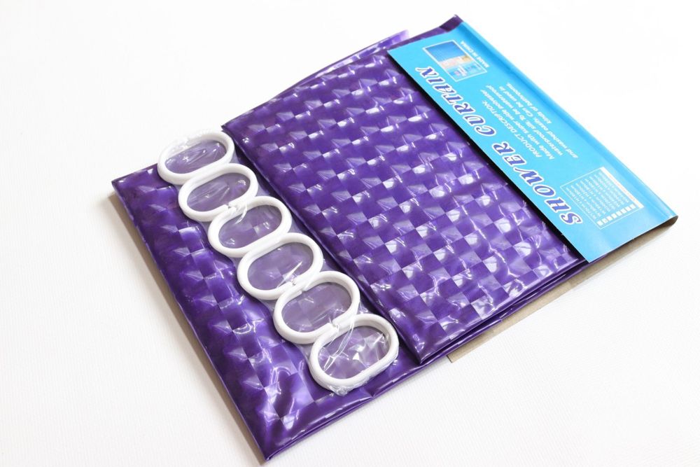 Штора силіконова 3Д violet PB962