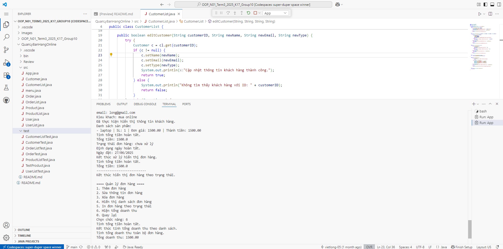GitHub - qlong161/OOP_N01_Term3_2025_K17_Group10: Group10