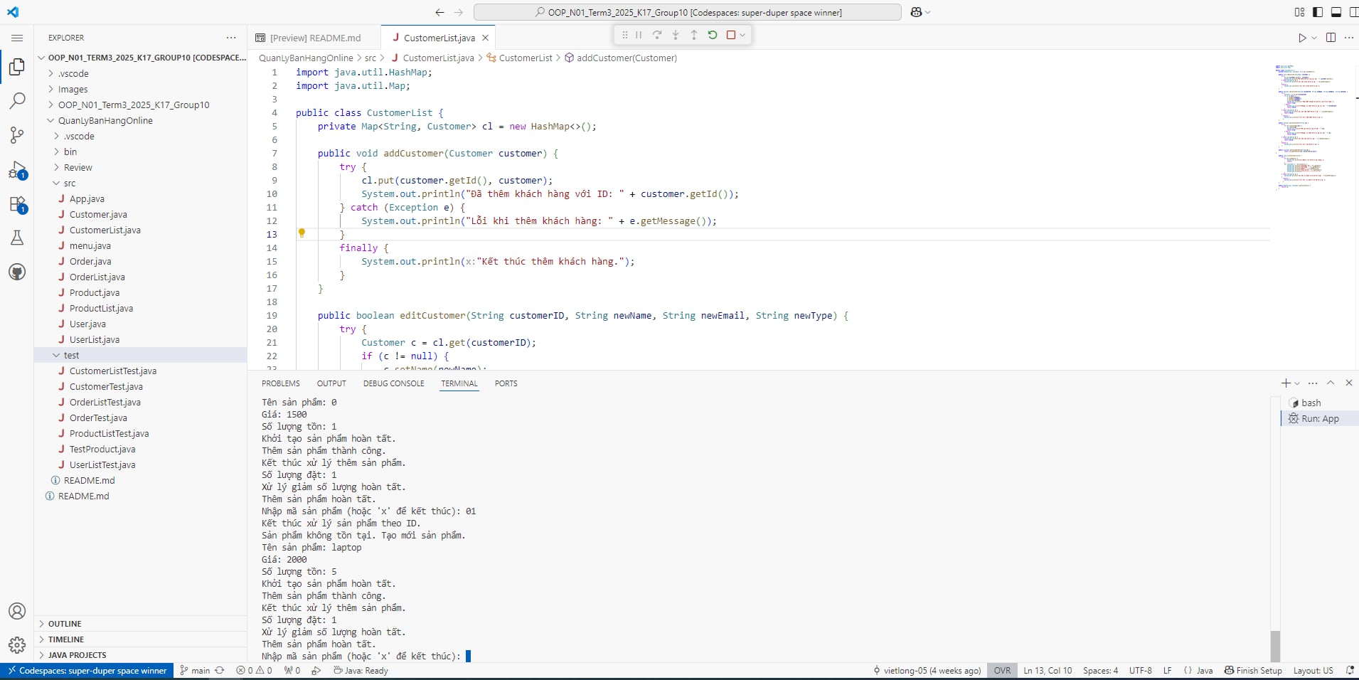 GitHub - qlong161/OOP_N01_Term3_2025_K17_Group10: Group10