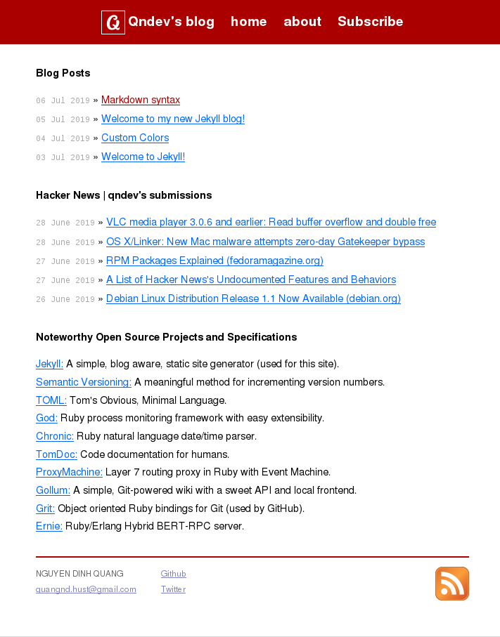 GitHub - Qndev/jekyll-theme: The Jekyll Theme