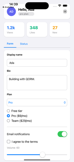 Widget gallery on iOS