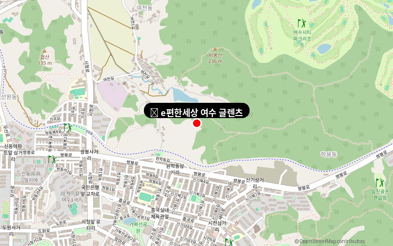 e편한세상 여수 글렌츠 위치도