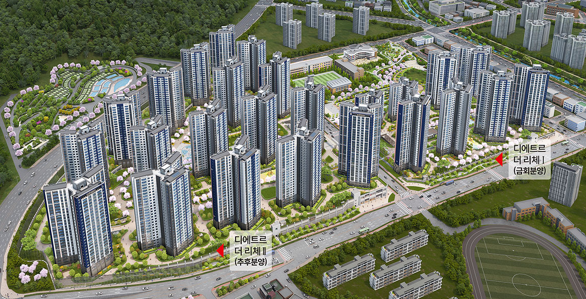 두산위브 더센트럴 수원 배치도