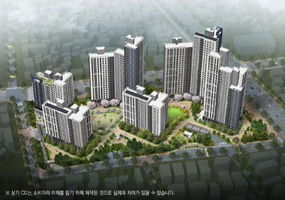 두산위브 더센트럴 수원 조감도