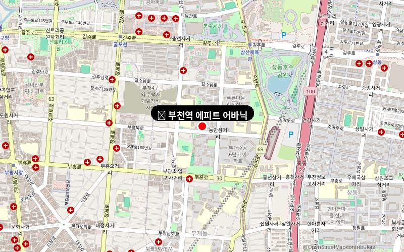 부천역 에피트 어바닉 위치도