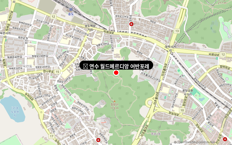 연수 월드메르디앙 어반포레 위치도