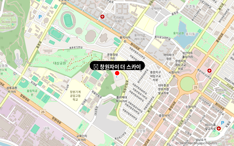 창원자이 더 스카이 위치도