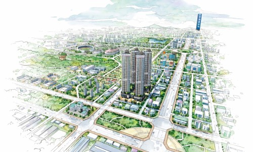 창원자이 더 스카이 조감도