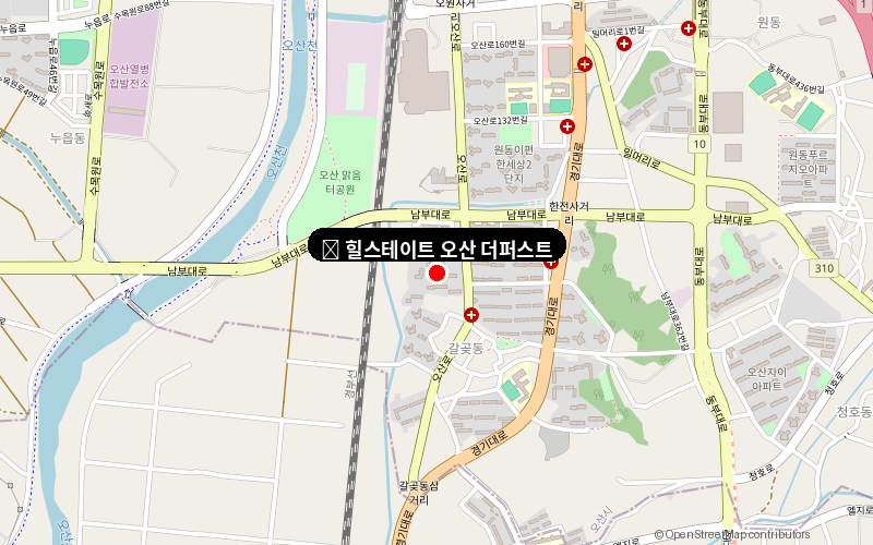 힐스테이트 오산 더퍼스트 위치도