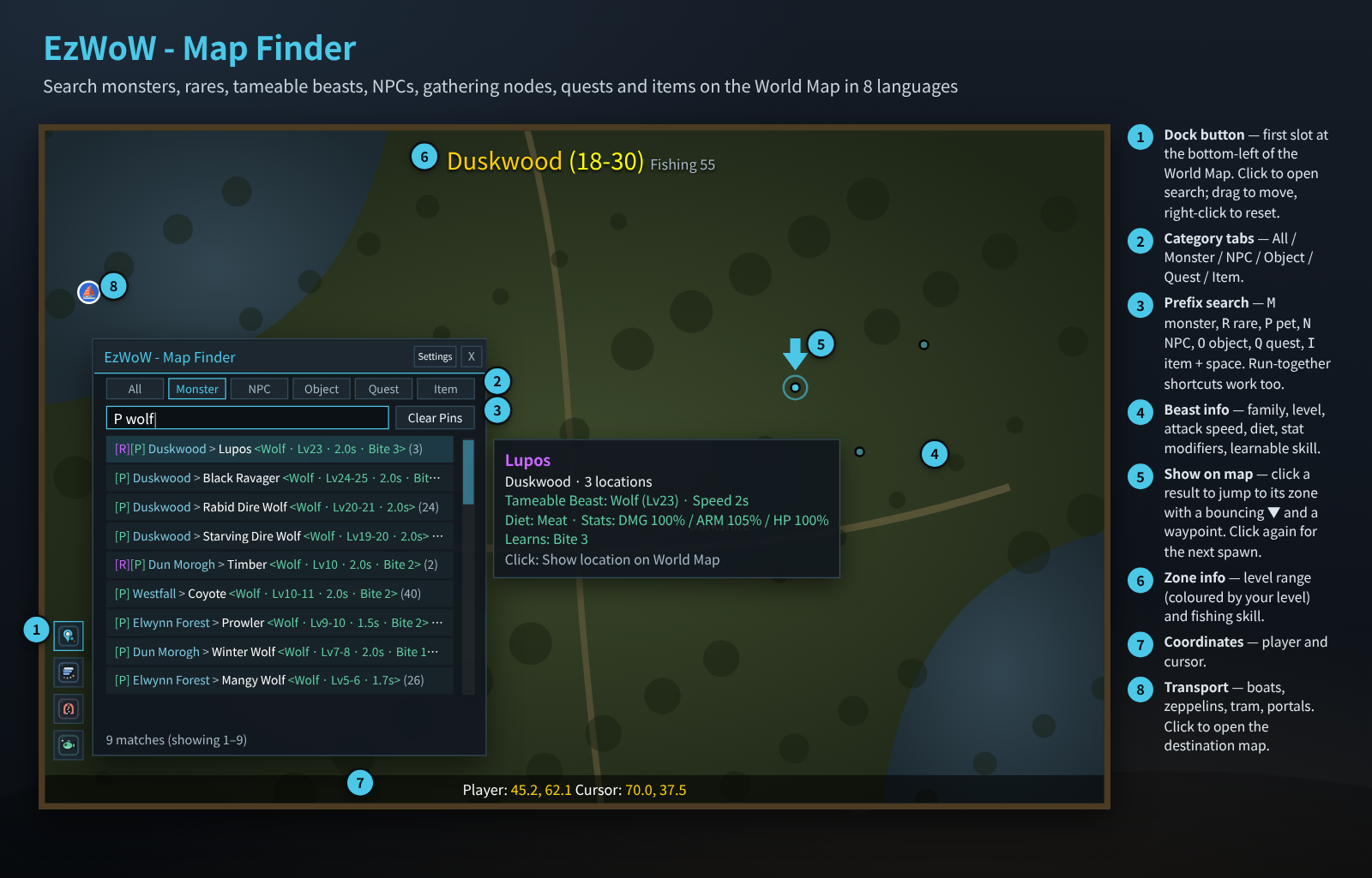 Interface preview