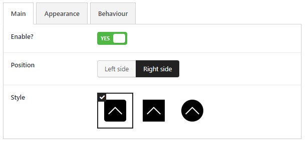 Main options