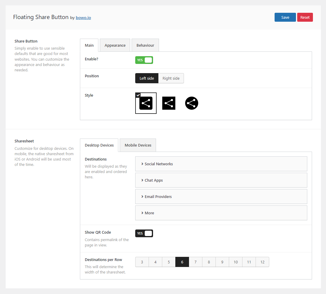 The responsive desktop sharesheet