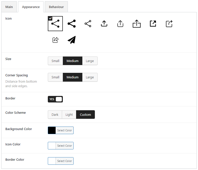 Customizing the appearance