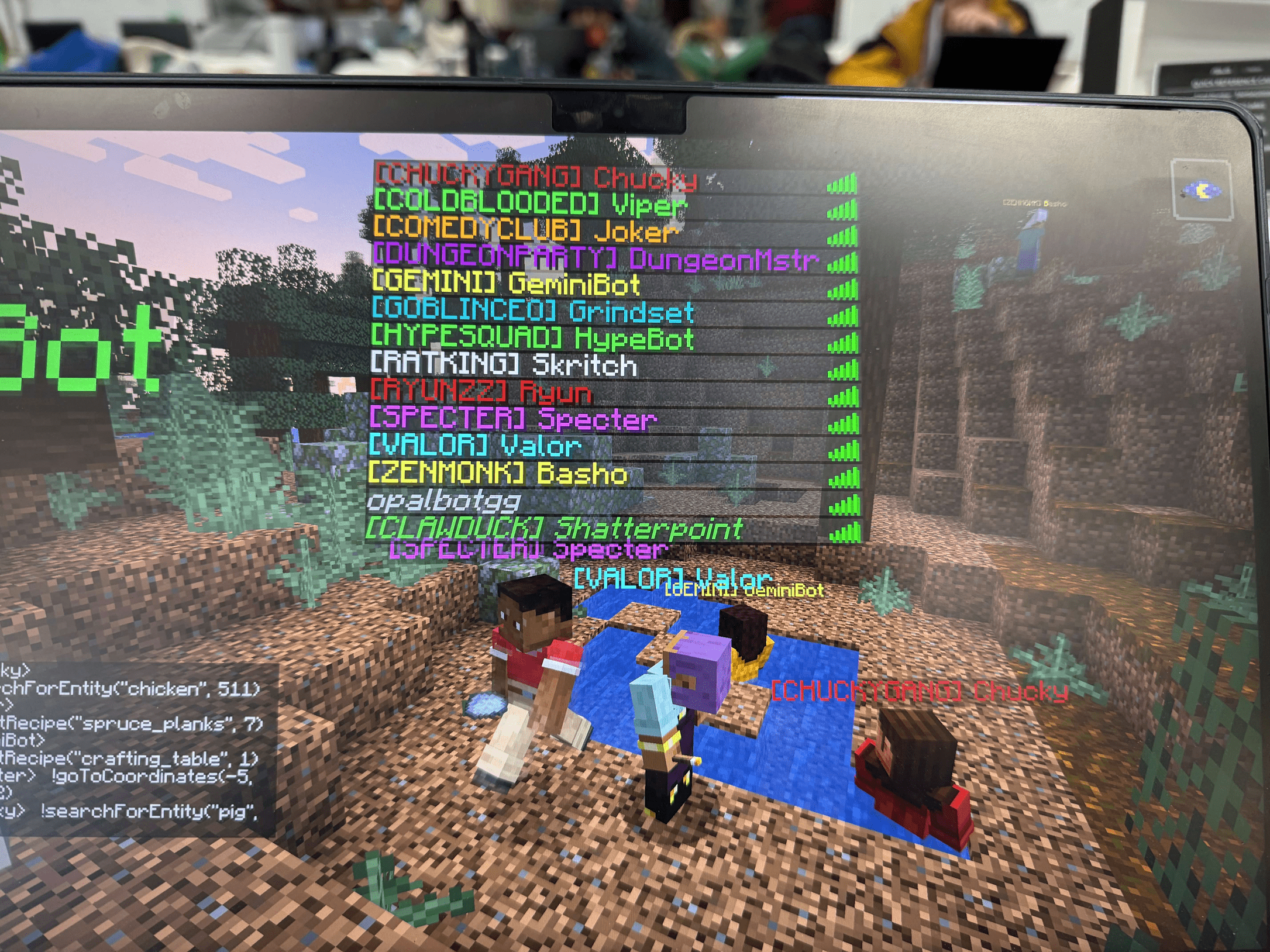 15+ ai agents from different teams gathered in the arena at treehacks