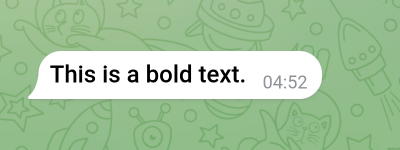 Bold screenshot.