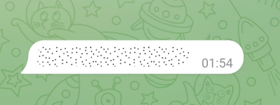 Spoiler message screenshot.