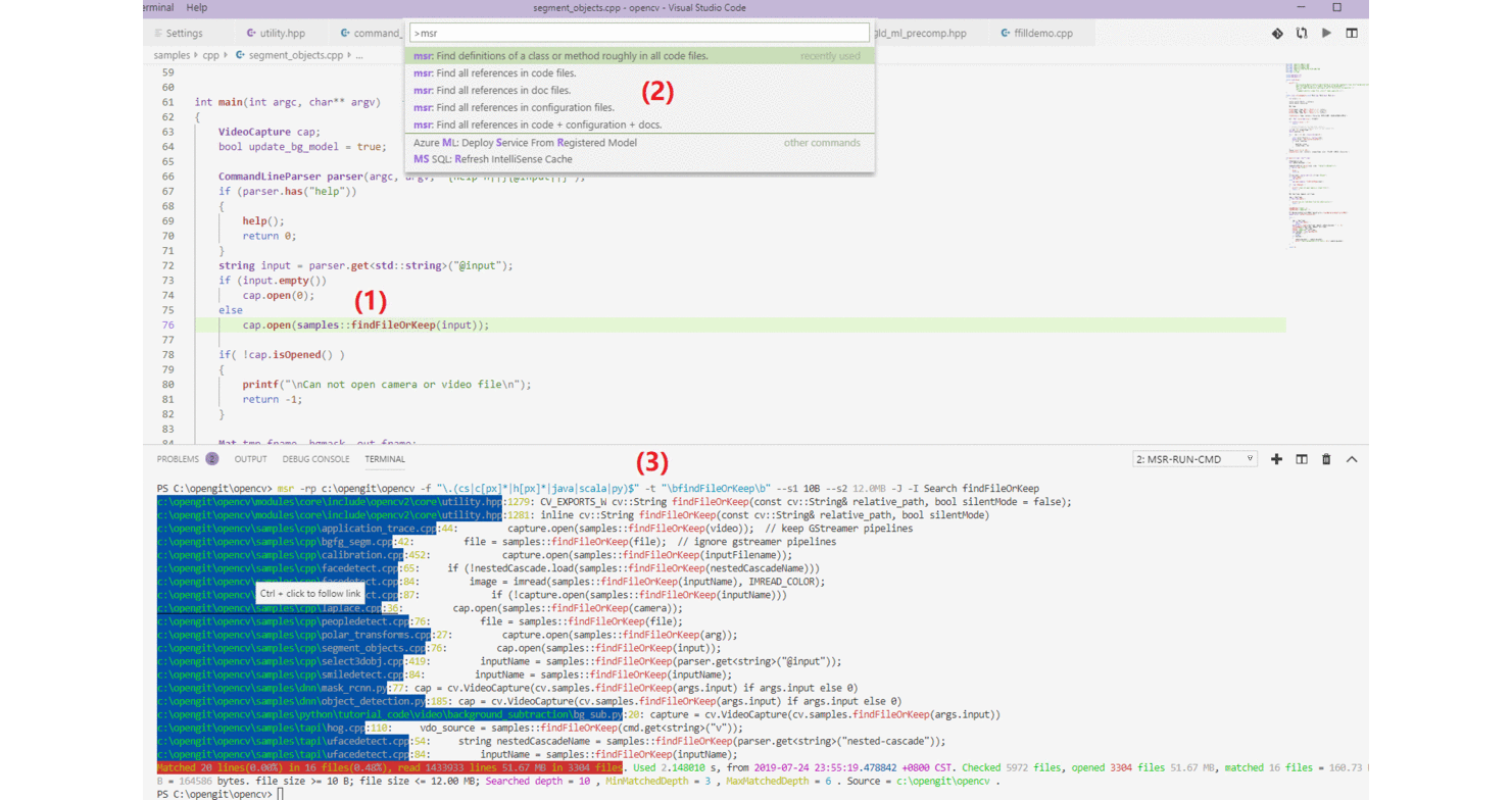 Search Code Replace Files Find Definition And References For All Types Visual Studio Marketplace