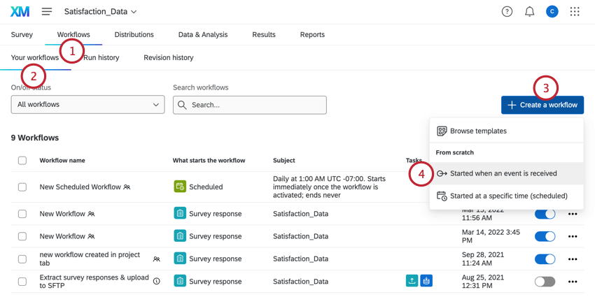 Create Workflow