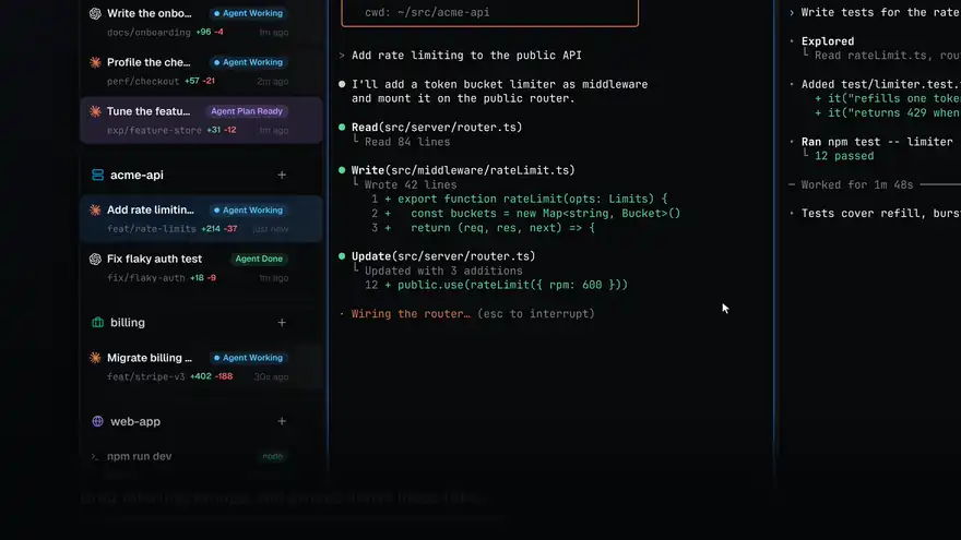 Dragging a tab into the web-app group while the other rows slide apart, then dragging the billing group above the loose tabs