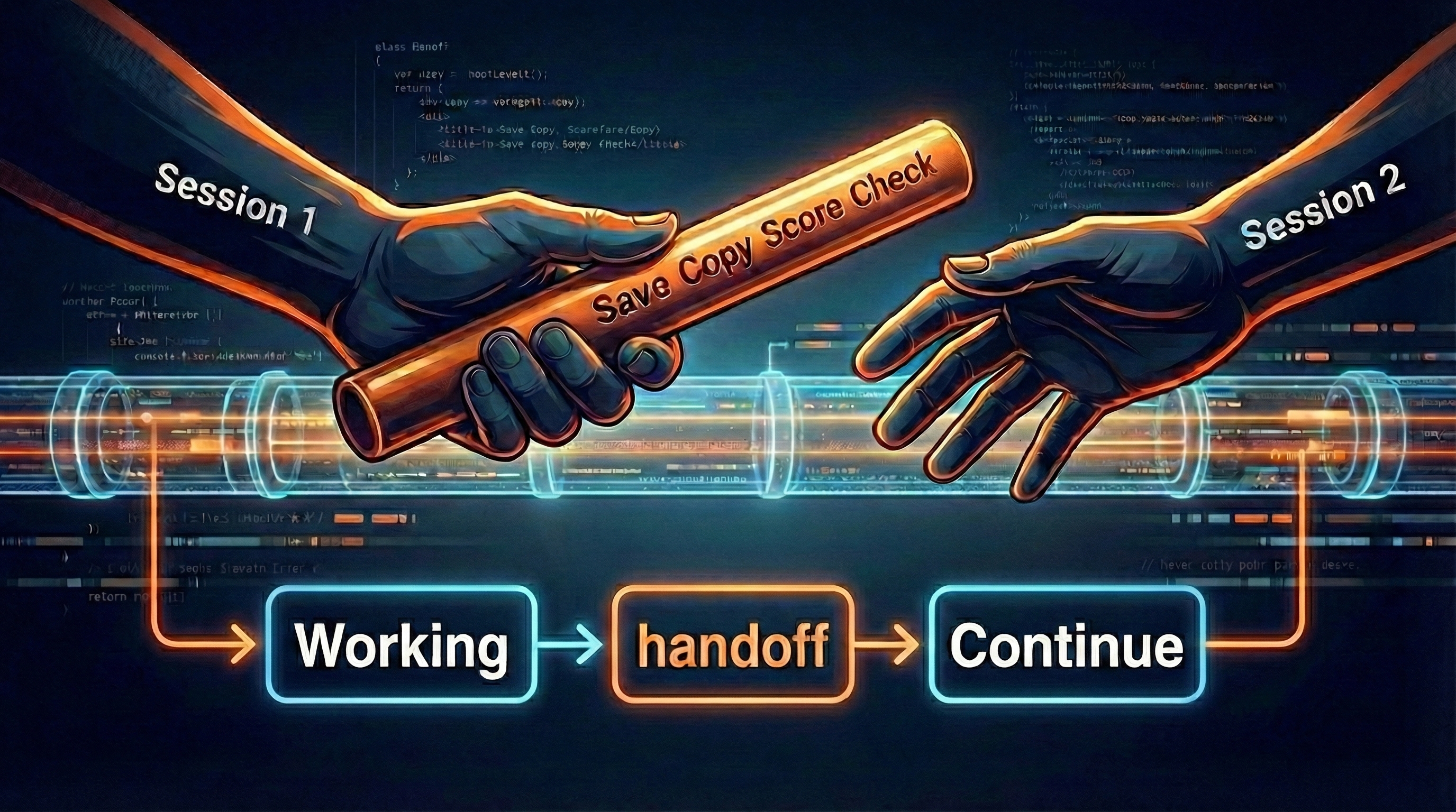 Handoff Baton - Don't pass raw history, pass a baton