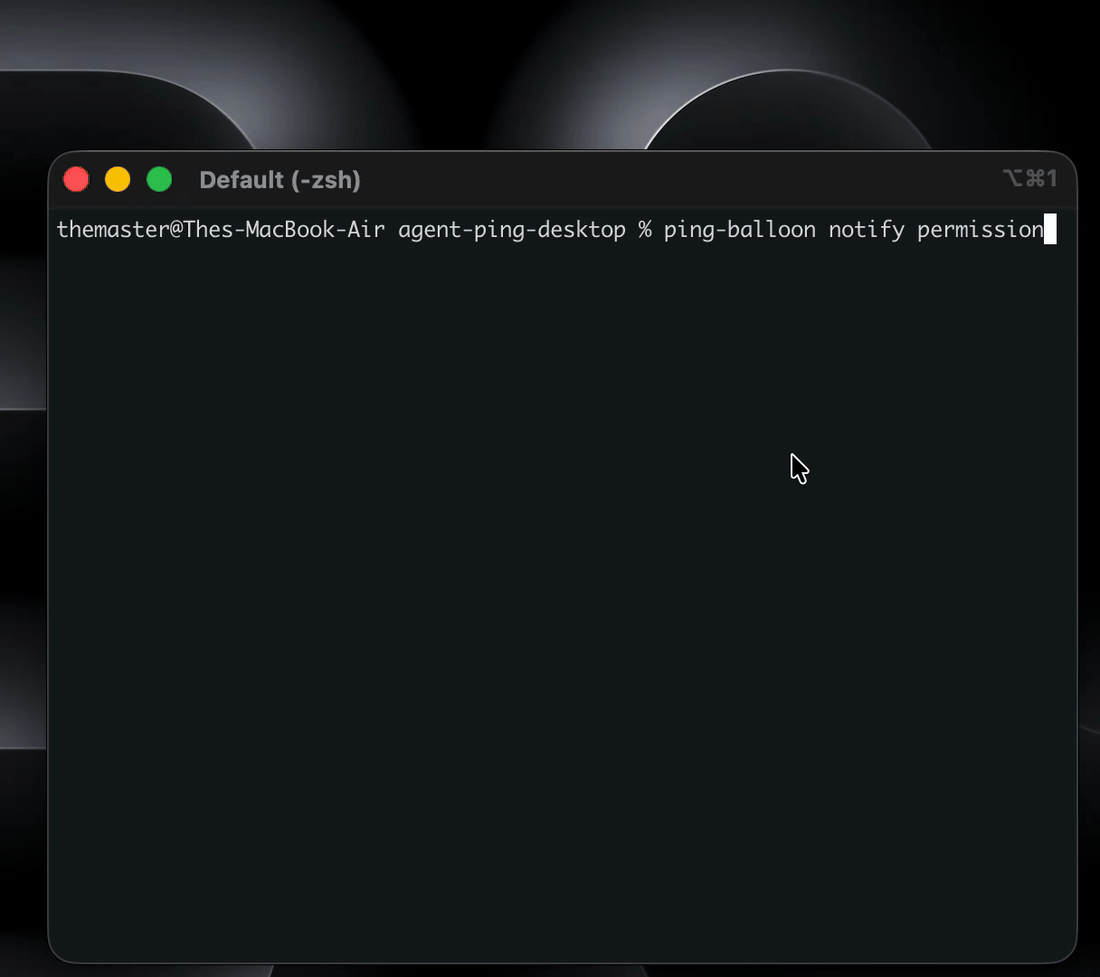 Ping Balloon demo
