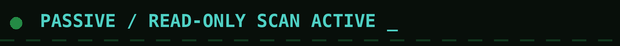 Passive read-only scan active